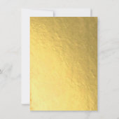 Invitation Gold Foil Floral Fête mexicaine Anniversaire (Dos)