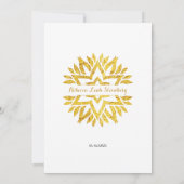 Invitation Gold Foil Look Star Mandala Bat mitzvah (Dos)