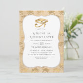 Invitation Gold Foil parti (Debout devant)