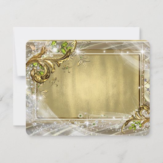Invitation Gold Foil Quinceañera (Dos)