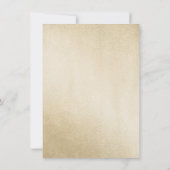 Invitation Gold Foil Rose blanche Rose 80e anniversaire Invit (Dos)