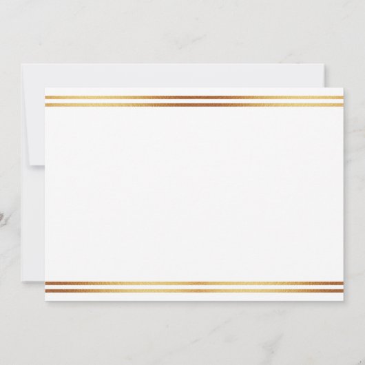 Invitation Gold Foil St. Patrick's Day 1er anniversaire (Dos)