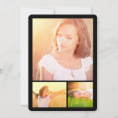 Invitation Gold Foil Stylish Graduate Graduate Party (Dos)