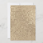 Invitation Gold Foil Texture fête du Nouvel An (Dos)