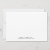 Invitation Gold Frame Floral Enregistrer la date (Dos)