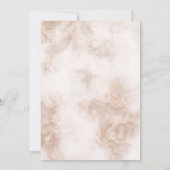 Invitation Gold Frame Marble Surprise Dîner d'anniversaire 80 (Dos)