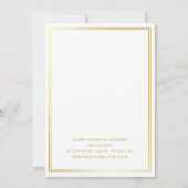 Invitation Gold Frame Script Modern Full Photo Graduation (Dos)