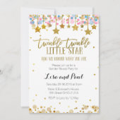 Invitation Gold Gender Reveal (Devant)