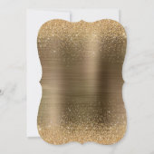 Invitation Gold Glam 40 et Fabulous Disco Ball Anniversaire (Dos)