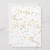 Invitation Gold Glam Confetti Wedding Invite (Dos)