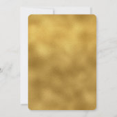 Invitation Gold Glam Eyelashes Anniversaire (Dos)