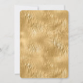 Invitation Gold Glam Glitz Zebra Print (Dos)
