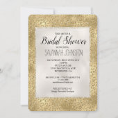 Invitation Gold Glam Glitzy Parties scintillant Empreinte de (Devant)