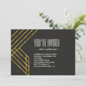 Invitation Gold Glam Party (Debout devant)