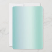 Invitation Gold Glam Tropical Palm Tree Fête des mariées (Dos)