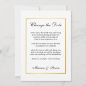 Invitation Gold Glamor Frame Event Modifier la date (Devant)