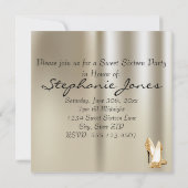 Invitation Gold Glimmer Gold Parties scintillant Chaussures S (Dos)