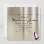 Invitation Gold Glimmer Purple Parties scintillant Chaussures (Dos)
