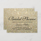 Invitation - Gold Glit Fab Douche (Devant / Derrière)