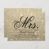 Invitation - Gold Glit Fab future Mme Fête de l'ma (Devant / Derrière)