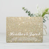 Invitation - Gold Glit Fab Mariage (Debout devant)