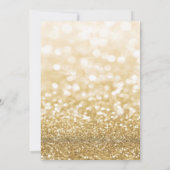 Invitation Gold Glittery New Years eve party (Dos)