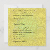 Invitation Gold Glitz Mariage damassé (Devant)