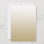 Invitation Gold Glitzy Confetti Ombre Mariage (Dos)