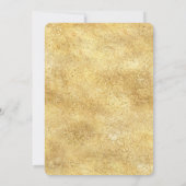 Invitation Gold Glitzy Stripes Mariage Invite (Dos)