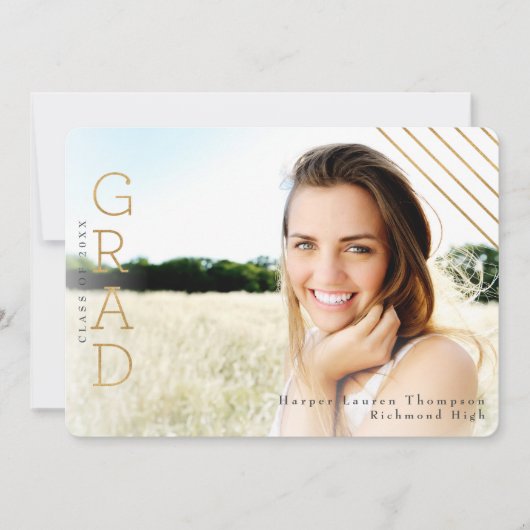 INVITATION GOLD GRAD (Devant)