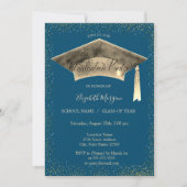 Invitation Gold Graduation Cap Tassel Graduation Party (Devant)