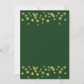 Invitation Gold & Green Eucalyptus 10e anniversaire de Mariag (Dos)