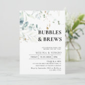 Invitation Gold Green Feuille Bubbles & Brews Brive (Debout devant)