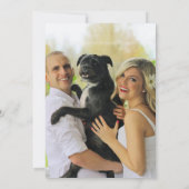 Invitation Gold Green Tropical Feuilles Enregistrer la date (Dos)