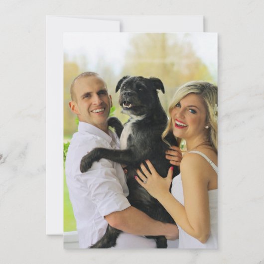 Invitation Gold Green Tropical Feuilles Enregistrer l'invitat (Dos)