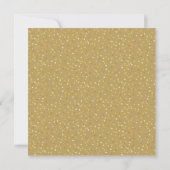 Invitation Gold Heart Confetti Mariage Photo 50e anniversaire (Dos)