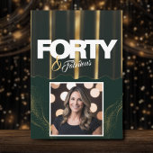 Invitation Gold High Heels Elegant 40 & Fabuleux Anniversaire