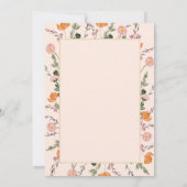 Invitation Gold Justice Scale Fleur sauvage Graduation (Dos)