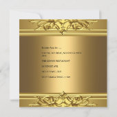 Invitation Gold Leopard On Gold 50th Birthday Party 2 (Dos)
