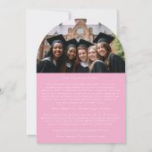 Invitation Gold Letting Photo Arch Diplôme du secondaire (Dos)