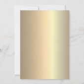 Invitation Gold Male 50e anniversaire (Dos)