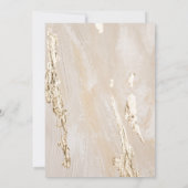 Invitation Gold Marmol vintage douche nuptiale (Dos)