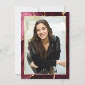 Invitation Gold Maroon Nursing School RN Graduation Party (Dos)