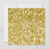 Invitation GOLD METALLIC LOOK Baby shower de cigogne Invitati (Dos)