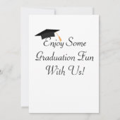 Invitation Gold Minimalist Graduation Party (Dos)