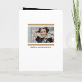 Invitation Gold Modern Block 5-Photo Graduation (Dos)