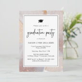 Invitation Gold Modern Graduation Party (Debout devant)