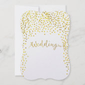 Invitation Gold Modern Typografy Wedding Invite (Dos)