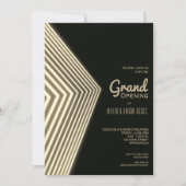 Invitation Gold Neon Grand Ouverture (Devant)