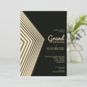 Invitation Gold Neon Grand Ouverture (Debout devant)